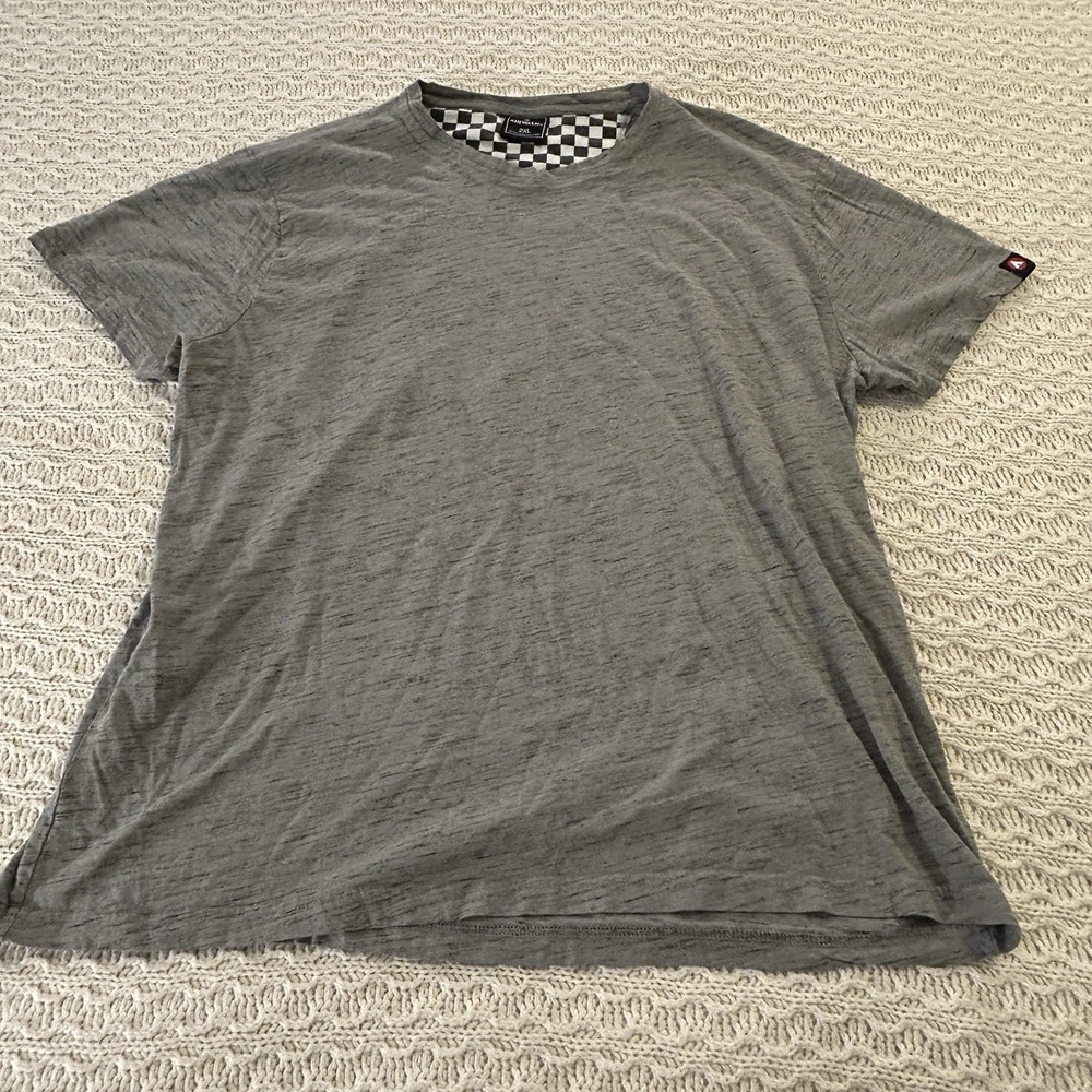 Airwalk‎ Youth 2XL Gray Tee Checkerboard Soft Skating Y2K